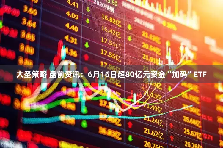 大圣策略 盘前资讯：6月16日超80亿元资金“加码”ETF