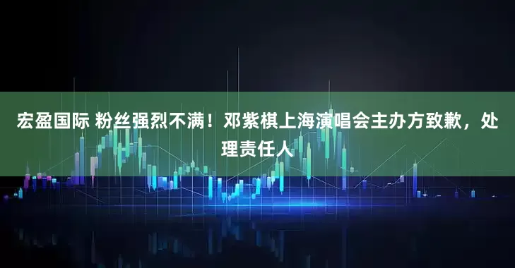宏盈国际 粉丝强烈不满！邓紫棋上海演唱会主办方致歉，处理责任人