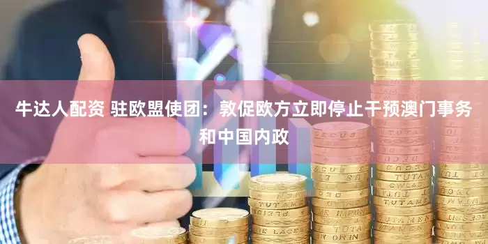 牛达人配资 驻欧盟使团：敦促欧方立即停止干预澳门事务和中国内政